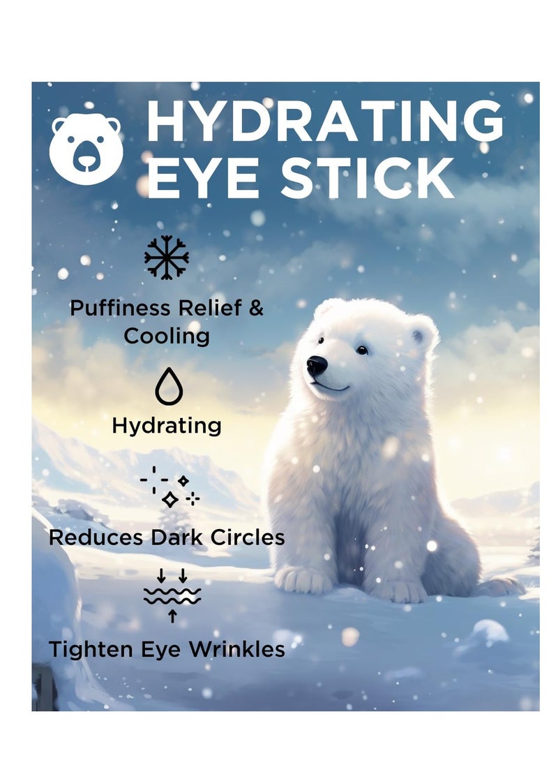 THESAEM Iceland Hydrating Eye Stick 0.24oz 3 Pack - Cooling, Collagen, Peptide - Cooling Eye Balm for Dark Circles and Puffiness – Under Eye Treatment - Balm to Smooth Skin Texture