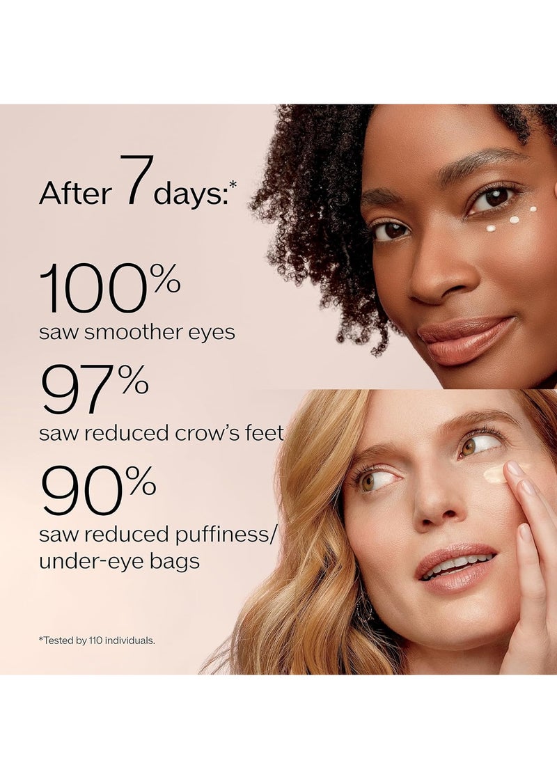 Shiseido Benefiance Wrinkle Smoothing Eye Cream - 15 mL - Visibly Improves Five Types of Eye Wrinkles, Dark Circles & Puffiness - 48-HR Hydration - All Skin Types - Non-Comedogenic