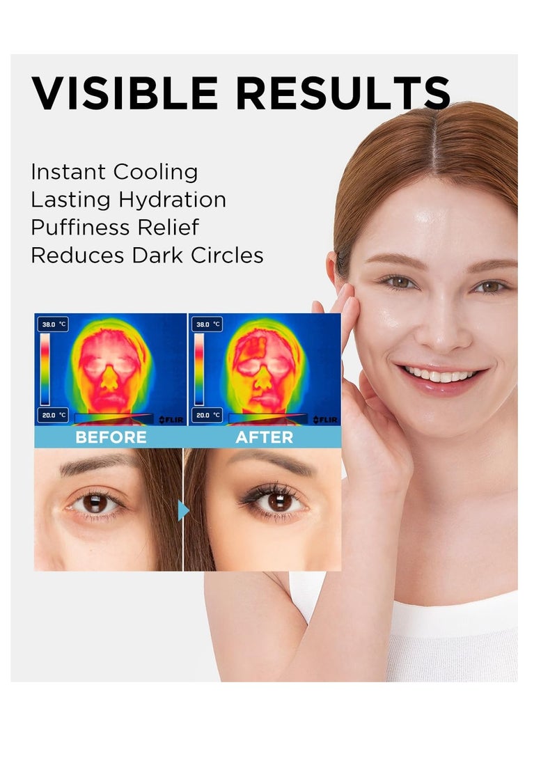 The SAEM Iceland Hydrating Eye Stick 0.24oz - Cooling Eye Balm for Dark Circles and Puffiness – Under Eye Treatment - Reduce Wrinkles and Moisturizing - Minimize Dark & Puffy Eyes - Aqua Scent
