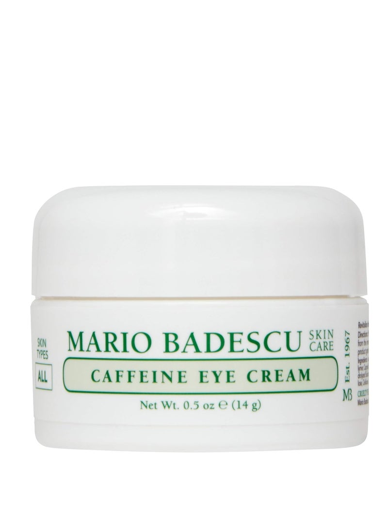 Mario Badescu Eye Cream for Dark Circles and Puffiness – Hyaluronic, Caffeine or Glycolic – Hydrating, Firming and Anti Aging Overnight Under Eye Care Treatment for Fine Lines and Wrinkles