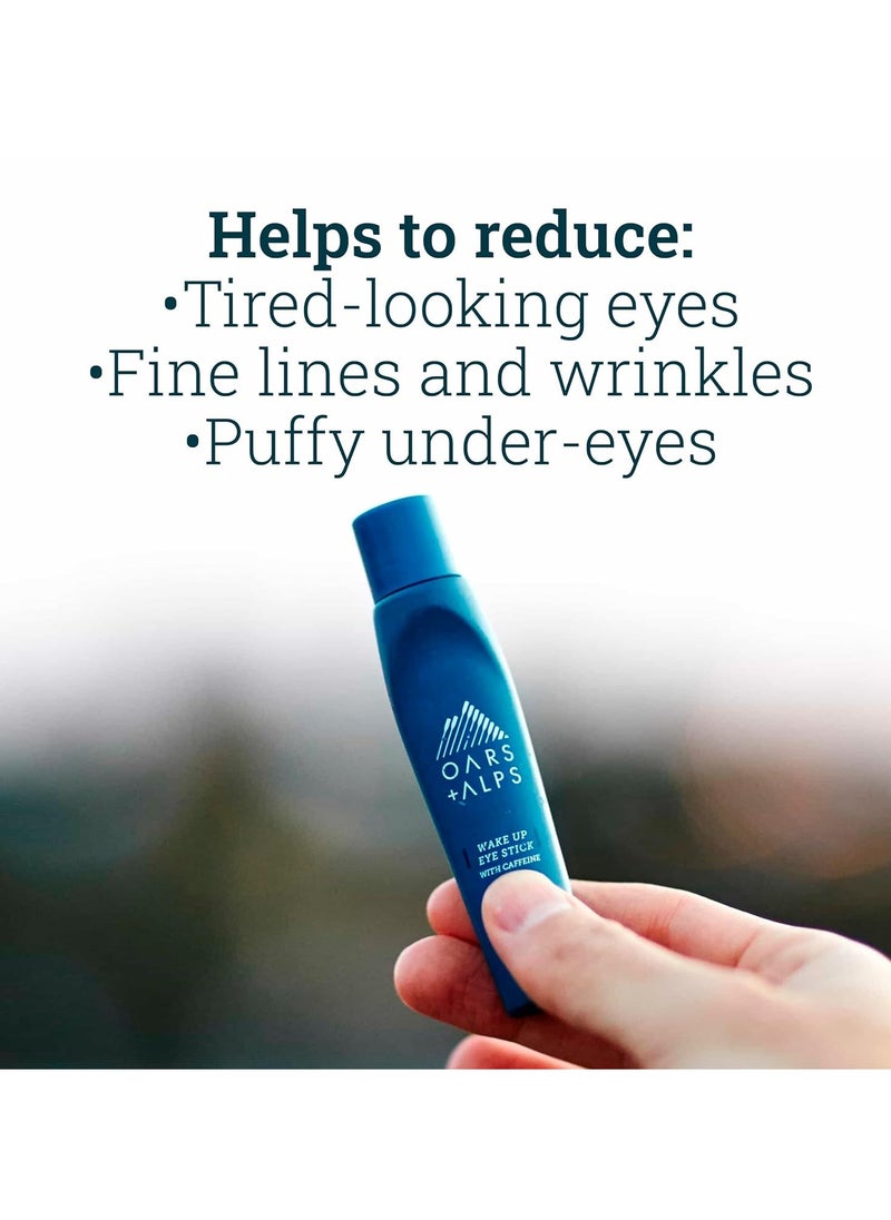 Oars + Alps Wake Up Eye Roller and Eye Depuffer, Dermatologist Tested Skin Care Infused with Caffeine and Aloe Vera, TSA Friendly, 0.5 Oz