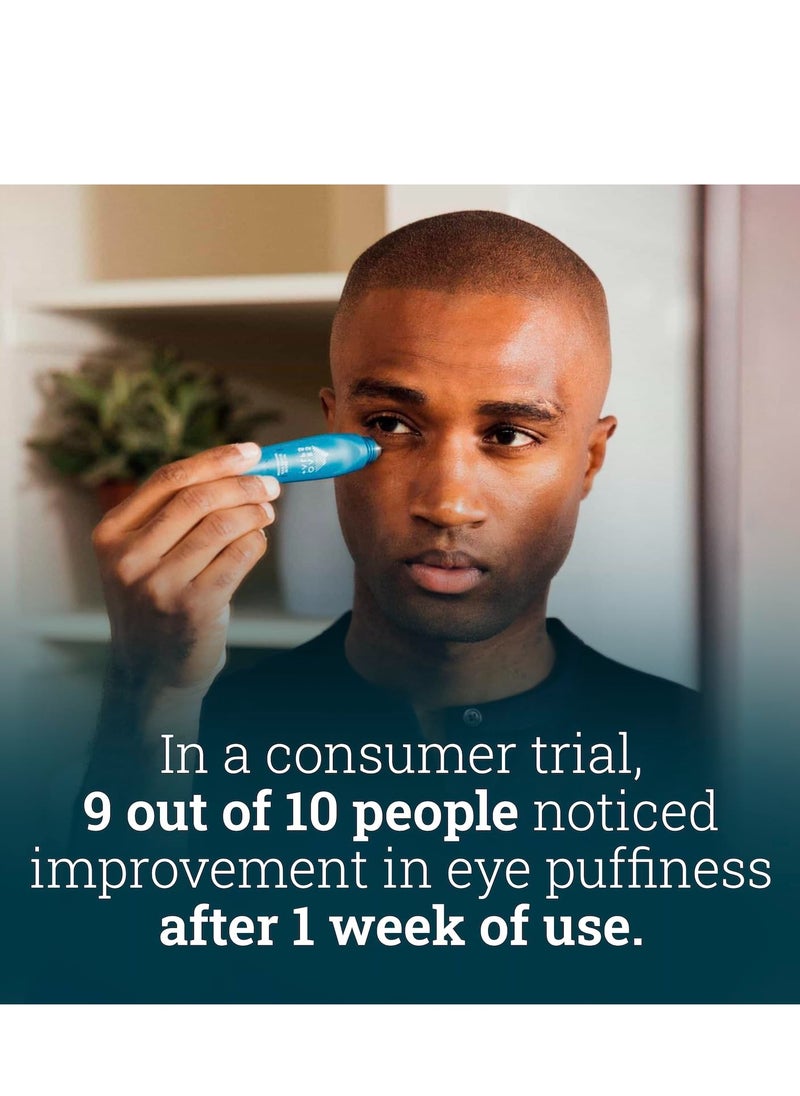 Oars + Alps Wake Up Eye Roller and Eye Depuffer, Dermatologist Tested Skin Care Infused with Caffeine and Aloe Vera, TSA Friendly, 0.5 Oz