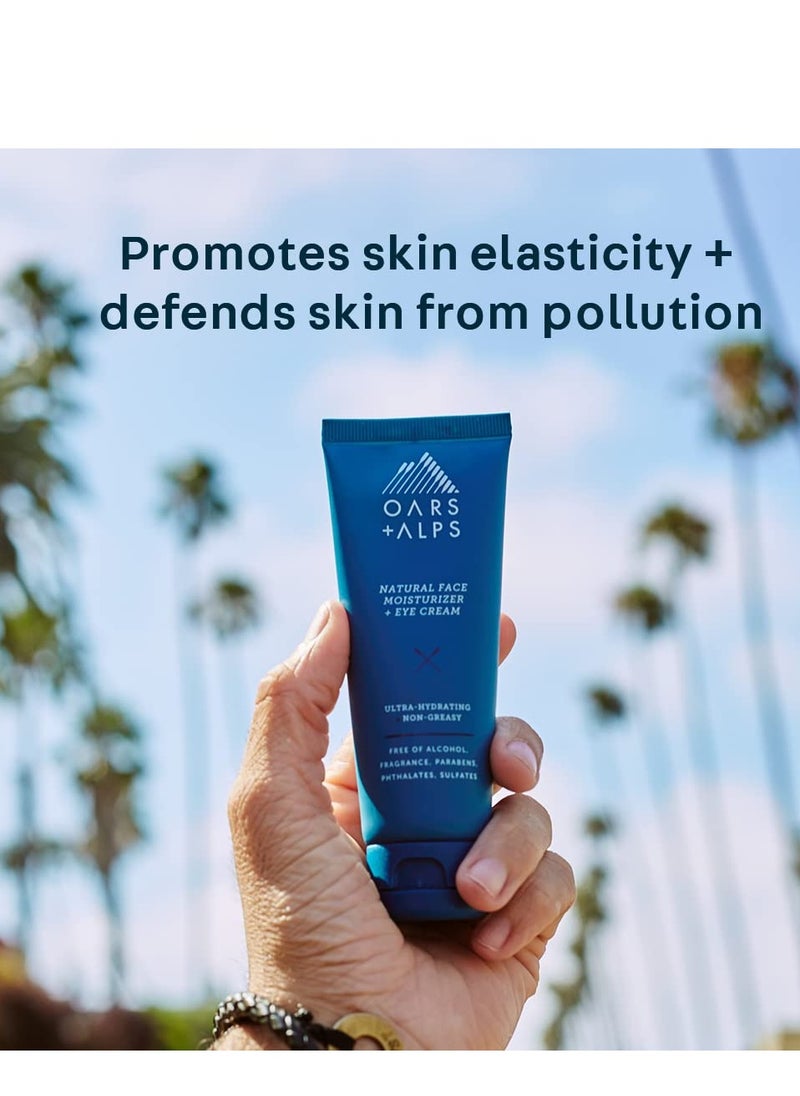 Oars + Alps Face Moisturizer and Eye Cream, Easter Basket Stuffer, Hydrates Skin with Shea Butter and Jojoba Oil, Anti Aging, Vegan and Gluten Free