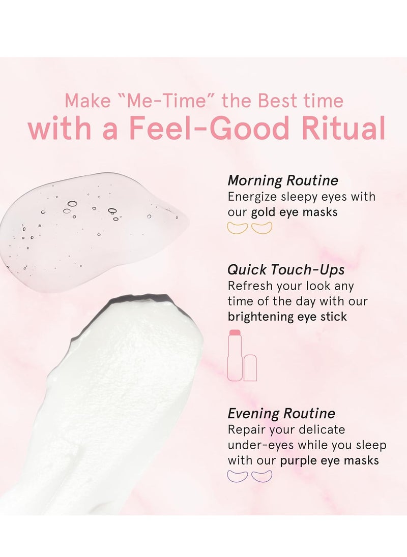 grace & stella Under Eye Brightener Balm Stick - Caffeine Eye Cream for Dark Circles, Puffiness, Wrinkles - Moisturizer Stick with Niacinamide, Hyaluronic Acid, Peptides - Vegan Skincare (0.13oz/3.5g)