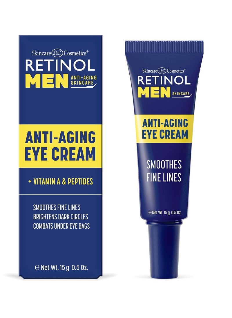 Retinol Men’s Eye Cream – The Original Retinol Eye Treatment For Men – Targets Under-Eye Area to Reduce Puffiness & Dark Circles, Boost Hydration & Drastically Minimize the Visible Signs Of Aging