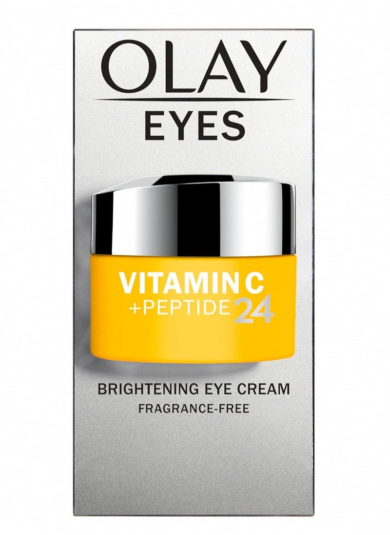 Olay Vitamin C + Peptide 24 Eye Cream, Fragrance-Free, 0.5 oz