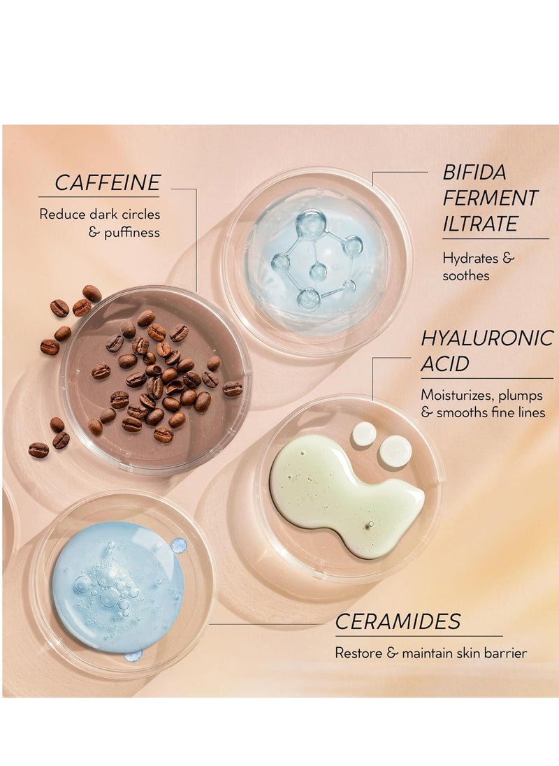 VELAMO ADVANCED Caffeine Eye Cream: for Dark Circles Puffiness Under Eye Bags Wrinkles Fine Lines 0.5 OZ/15g
