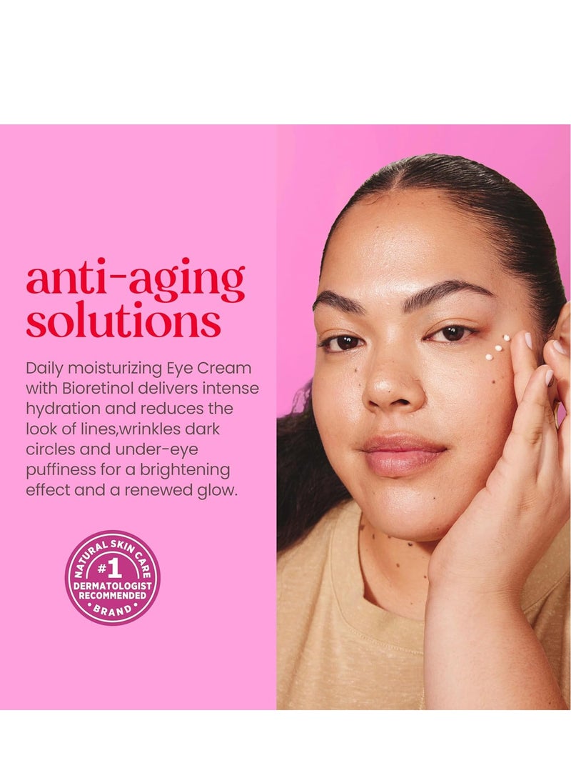 Burt's Bees Renewal Firming Eye Cream With Natural Retinol Alternative, Reduces Appearance of Lines, Wrinkles, Under-Eye Circles and Crow's Feet, 99 Percent Natural Origin Skin Care, 0.5 oz. Bottle