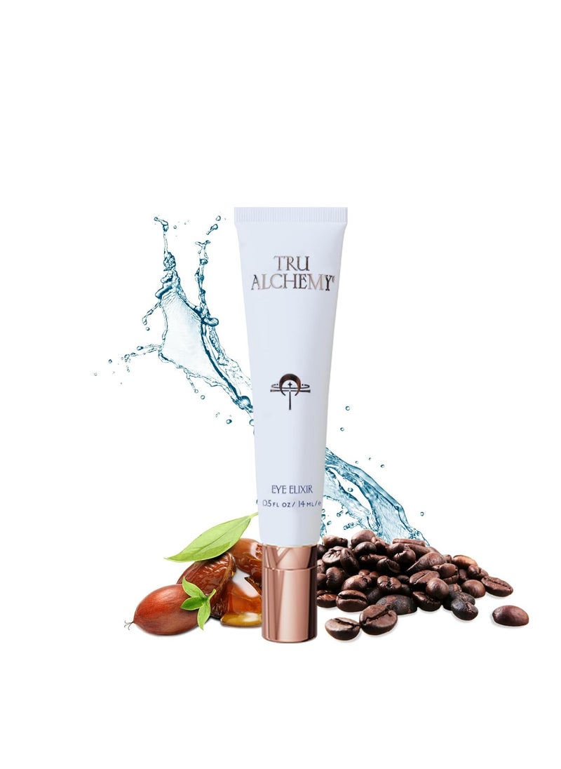 Tru Alchemy Eye Elixir Cooling Eye Treatment Cream - Dark Circle Eye Cream for Puffiness and Bags Under Eyes - Caffeine, Hyaluronic Acid, Vitamin C