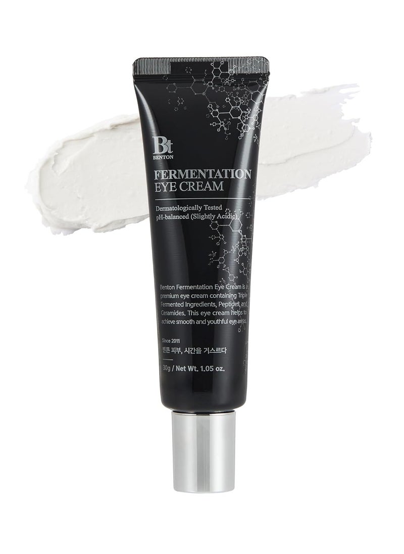 BENTON Fermentation Eye Cream New Version (1.05 oz.) - Galactomyces & Bifida Ferment Anti-Wrinkle Eye Treatment Cream, Dark Circles & Puffiness & Under Eye Bags