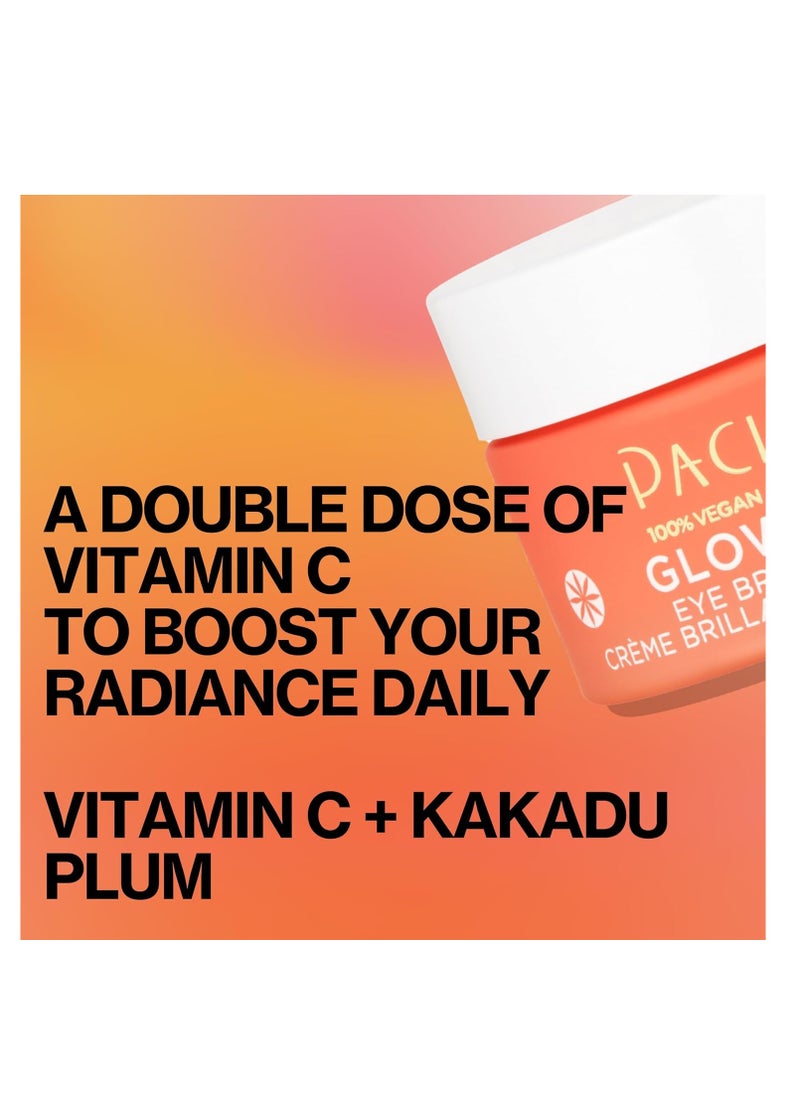 Pacifica Eye Cream for Women - Glow Baby Brightening Eye Cream Eye Cream - Dark Circles Caffeine Under Eye Treatment w/ Vitamin C, Caffeine, Hyaluronic Acid Vegan Cruelty-Free Dermatologist Tested