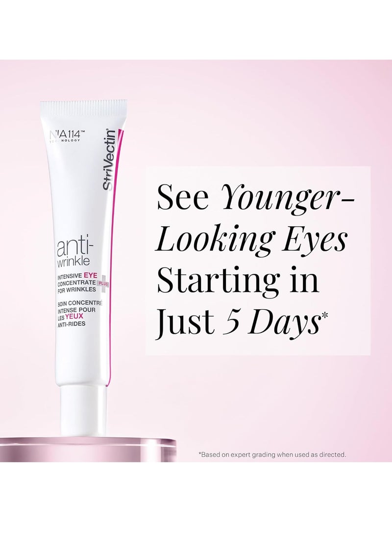 StriVectin Anti-Wrinkle Intensive Eye Cream Concentrate for Wrinkles PLUS, Targets Crow's Feet, Firmness, Puffiness and Dark Circles, 1 Fl oz