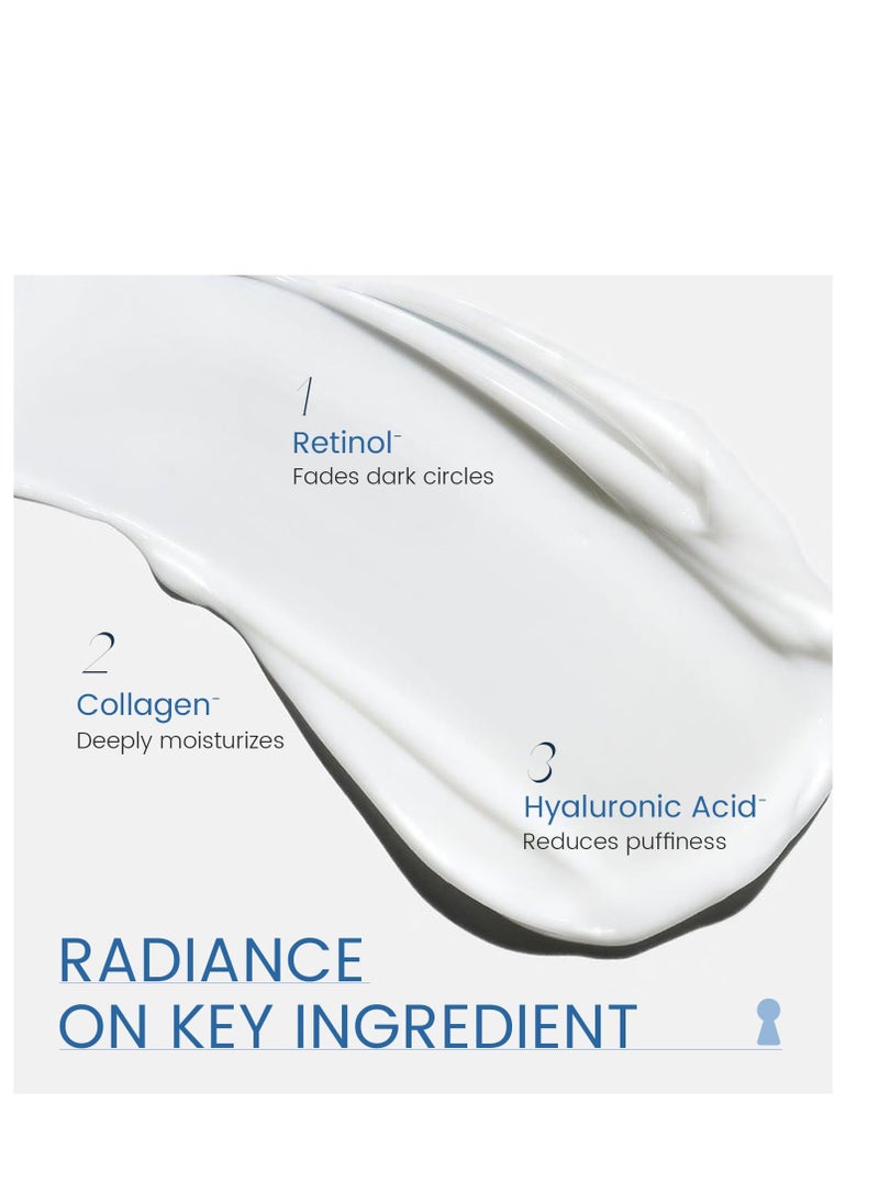 Retinol Eye Cream for Dark Circles: Anti-Wrinkle Under Eye Cream - Night Care Eye Cream Reduces Eye Bags