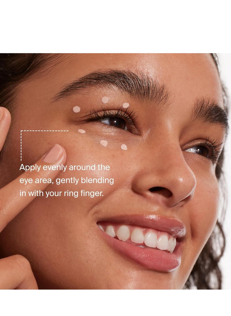 Supergoop! Bright-Eyed 100% Mineral Eye Cream, 0.5 fl oz - SPF 40 PA+++ Hydrating & Illuminating Mineral Sunscreen - Under Eye Cream for Dark Circles & Puffiness - Revives Tired Eyes