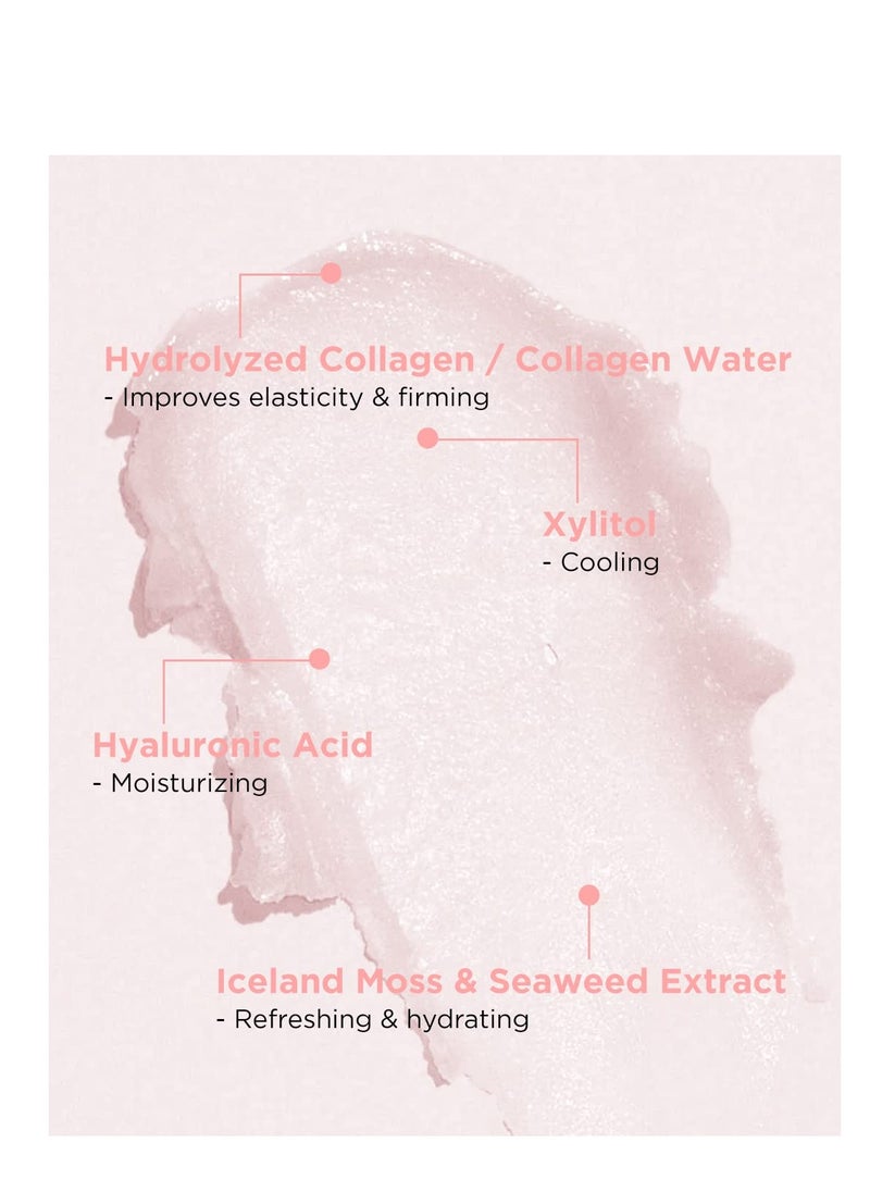 The SAEM Iceland Hydrating Collagen Eye Stick 0.24oz - Anti-wrinkle Moisturizing Eye Balm for Saggy Skin – Under Eye Treatment - Balm to Smooth Skin Texture - Rose Scent