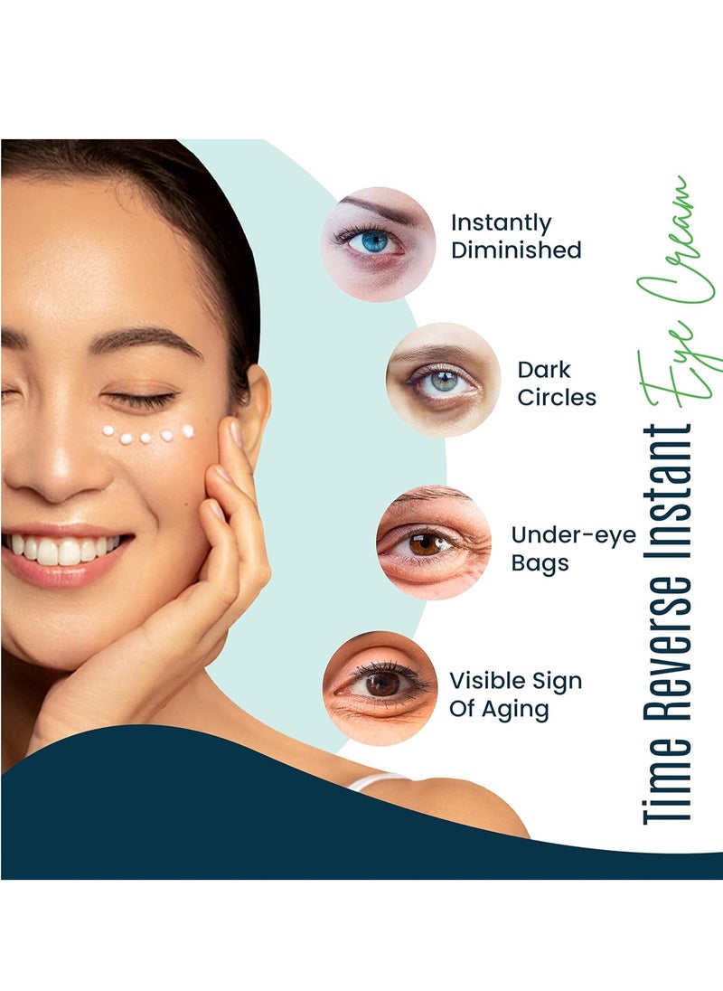 Puffy Eye Treatment Time Reverse Instant Anti-aging Eye Cream New Advanced Formula - Visibly Reduce Under-eye Bags, Wrinkles, Dark Circles, Fine Lines & Crow's Feet Instantly - 8ml