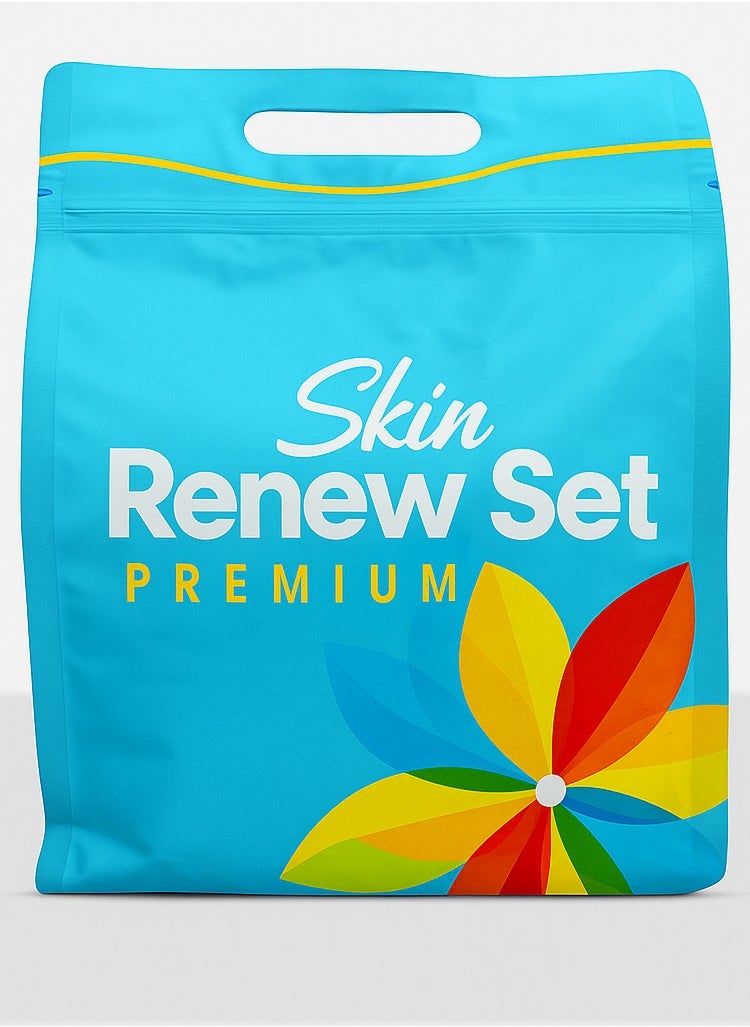 Blooming Skin Renew Set Premium – Advanced Micro-Peeling Kit with Kojic Soap, Toner & Creams – Skin Brightening, Renewal & Even Tone – Complete Facial Care Pack