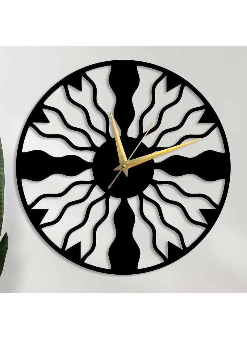 Reyox Material Metal Wall Clock Big Size Wall Clock Modern Clocks for Living Room Stylish Wall Clocks for Home Antique Big Size Modern Wall Watch for Home DecorBlack40 cm DA72