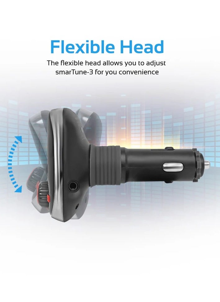 Wireless In-Car FM Transmitter With Dual USB Charging Ports