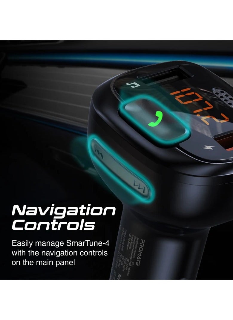 FM Transmitter Kit with Handsfree & Quick Charge 3.0