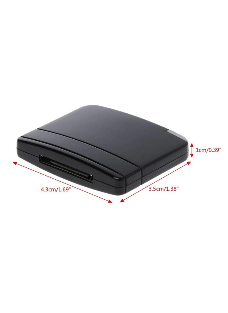 30-Pin Bluetooth Audio Receiver Adapter for iPod, iPhone, iPad Speaker Docks - Compatible with Bose SoundDock, A2DP Music Streaming, Versatile Bluetooth Standards (Black)