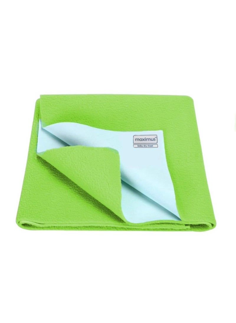 Maximus Baby Waterproof Quick Dry Sheet for Baby Baby Bed Protector Sheet for toddler Children Bed Pad Large 140cm x 100cm Light Green