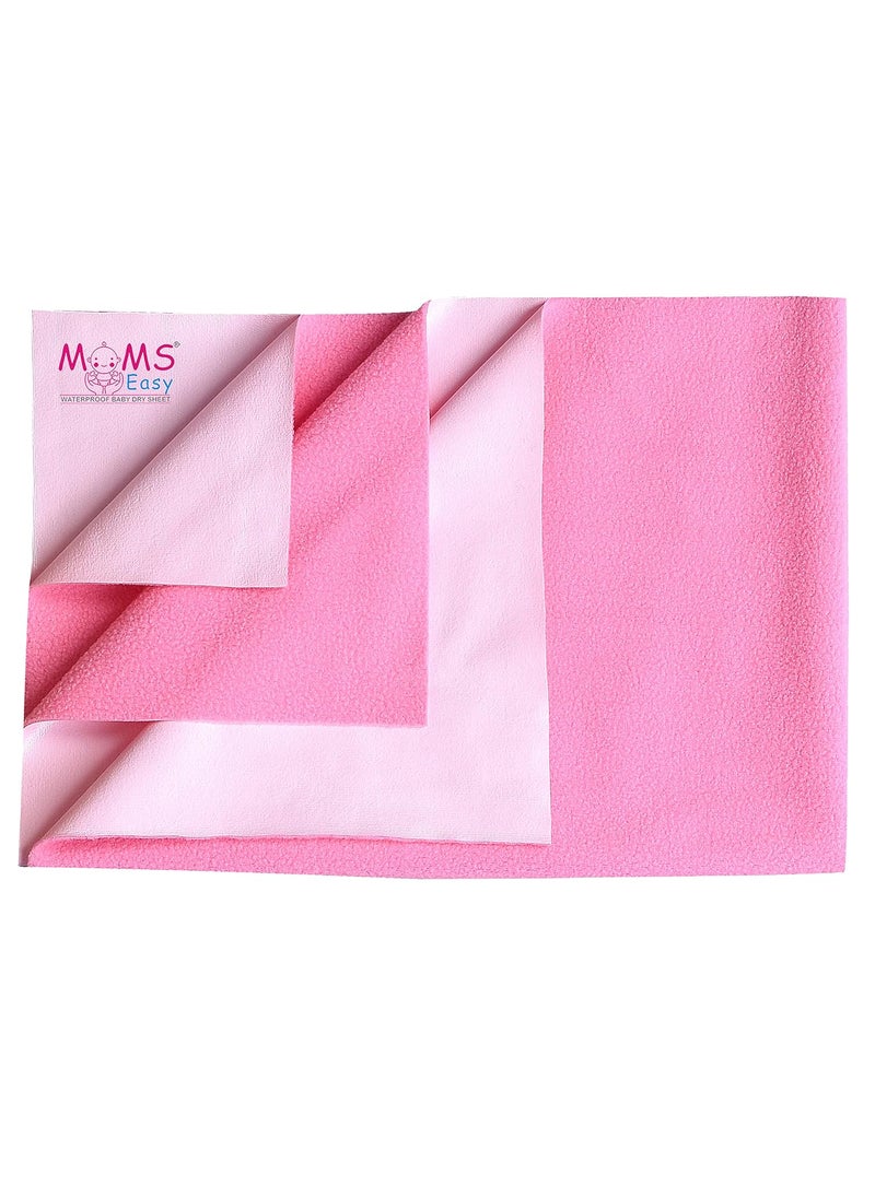 MOMSEASY New Born Baby Boy Girl Nursery Bedding Sheet Bed Protector Waterproof for Baby Kids Mat Waterproof Pink Large 140x100 cm