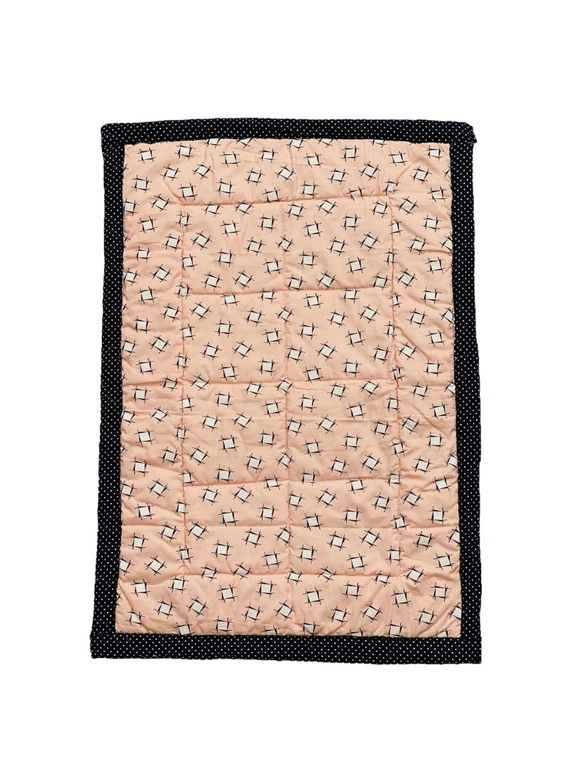 RURIBOSY Bedding Mattress for Cotton Baby Sleeping Bed Set Godari Baby Cradle Bed Sleeping Mat Multi Purpose Cushioned Bed Made with Pure Cotton Age015yrPeachCross