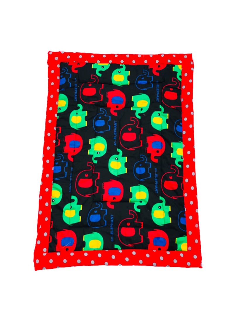 RURIBOSY Bedding Mattress for CottonBaby Sleeping Bed Set Godari Baby Cradle Bed Sleeping Mat Multi Purpose Cushioned Bed Made with Pure Cotton Age01YR02 Black