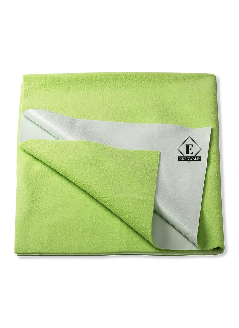 Edenwald Quick Dry Sheet for Babys Extra Absorbent Bed Protector Waterproof Mattress Protector Underpad Sheet Pack of 1 Queen Size 198X1524 Mint Green