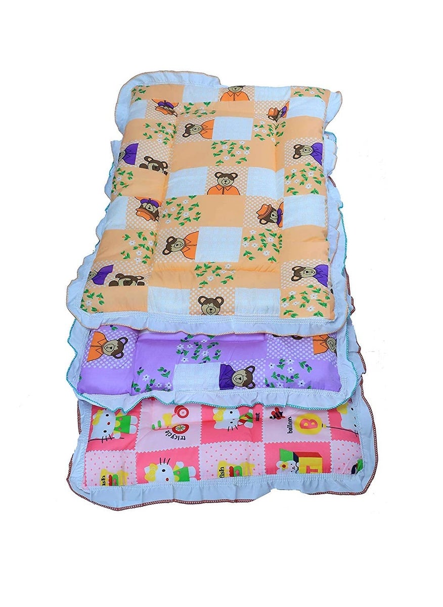 Baby Swing Baby Bedding Set for Boy Girls Sleeping Mattress Bed Set Cotton Crib Sheet Nest Bed Godari Bag Massaging Mat 012 Month Design and Color May Vary Set of 3