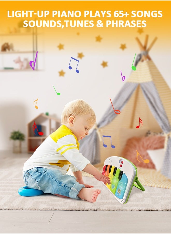 Baby Sitting Support Baby Floor Seat Activity Center Sit Up Infant Feeding Playing Chair Foldable Baby Chair with Music and Light