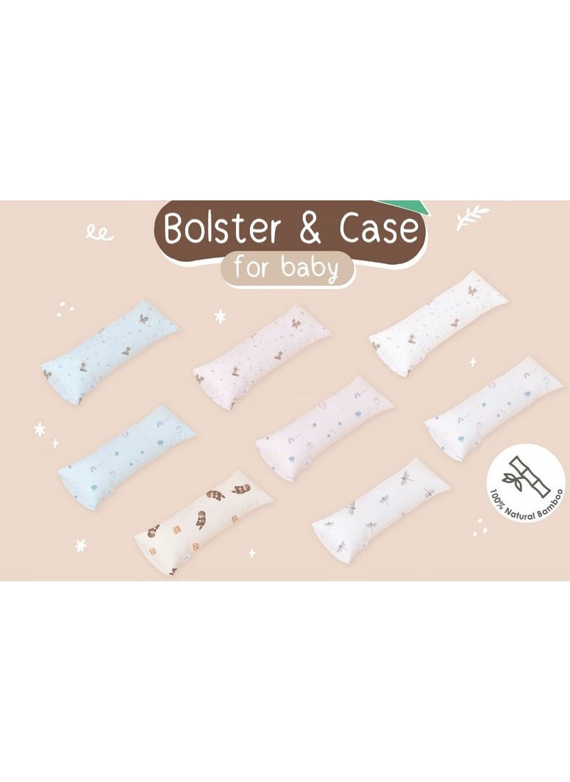 Snow Owl Bamboo Baby Bolster - Spring Fox White