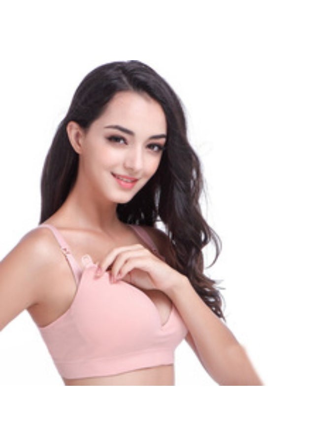 Spring/Summer New Anti-Bacterial Wireless Nursing Bra with Front Closure for Pregnant Women and Nursing Mothers