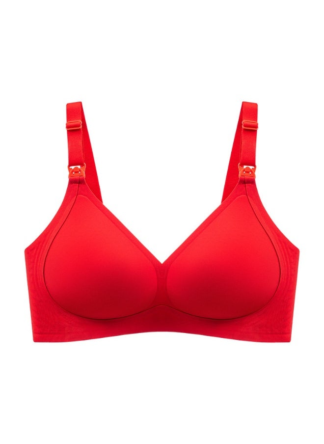 Spring/Summer New Anti-Bacterial Wireless Nursing Bra with Front Closure for Pregnant Women and Nursing Mothers