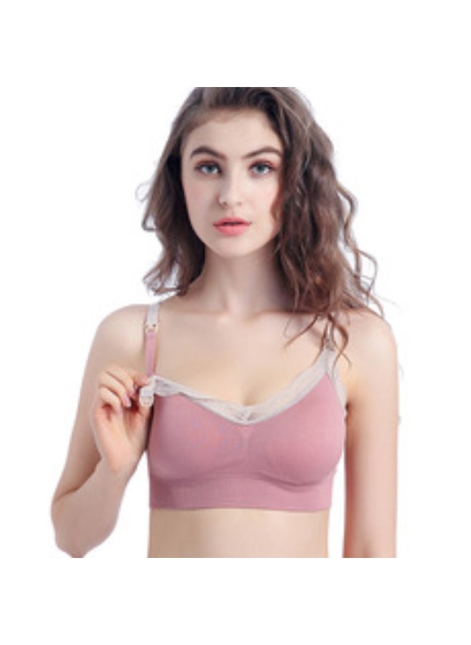 Spring/Summer New Anti-Bacterial Wireless Nursing Bra with Front Closure for Pregnant Women and Nursing Mothers