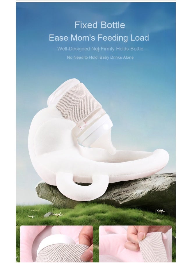 Lazy Baby Feeding Assistant: Multifunctional Nursing Support Pillow with Bottle Holder for Newborns and Infants