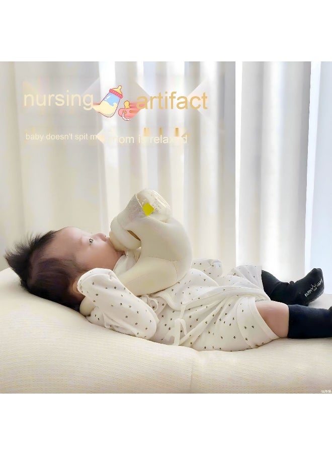 Lazy Baby Feeding Assistant: Multifunctional Nursing Support Pillow with Bottle Holder for Newborns and Infants
