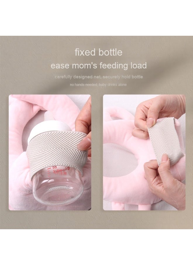 Lazy Baby Feeding Assistant: Multifunctional Nursing Support Pillow with Bottle Holder for Newborns and Infants