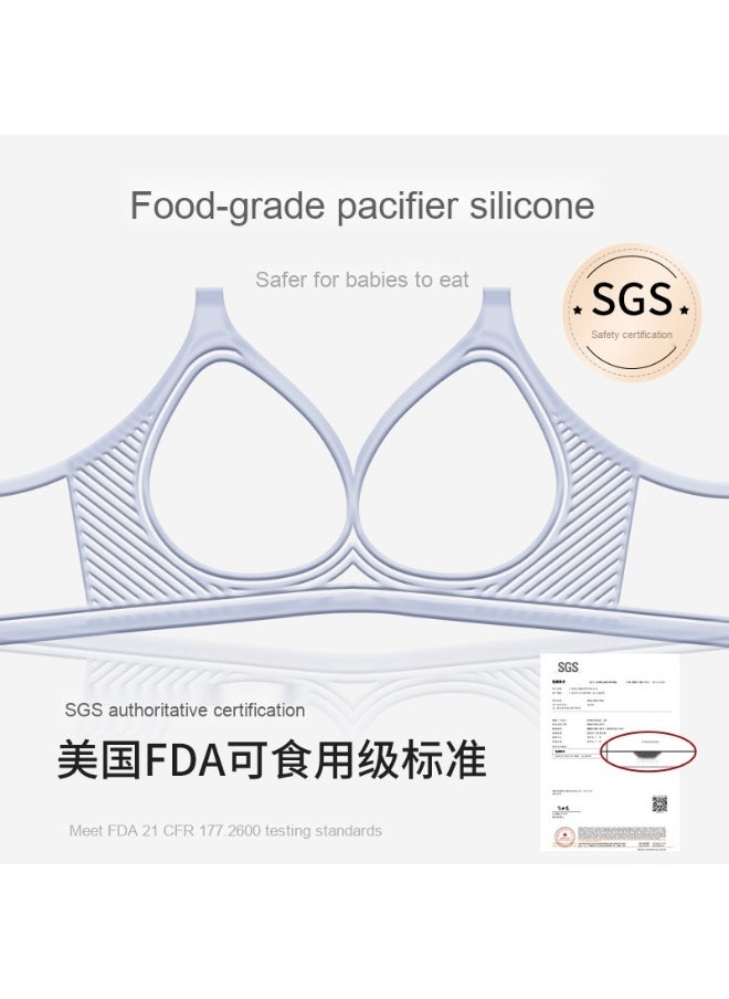 Soft Support Nursing Bra with Jelly Strips for Postpartum, Gathered Design to Prevent Sagging, Fixed Cup Pads for Busty Pregnant Women