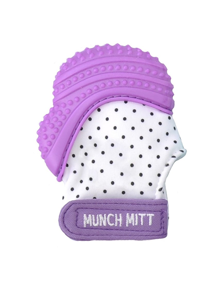 Munch Mitt Teething Mitt | Soft Silicone Baby Teething Glove | Adjustable Strap | Machine Washable | 3M+ | Product Dimensions: L 8 x B 2 x H 10.5 cm