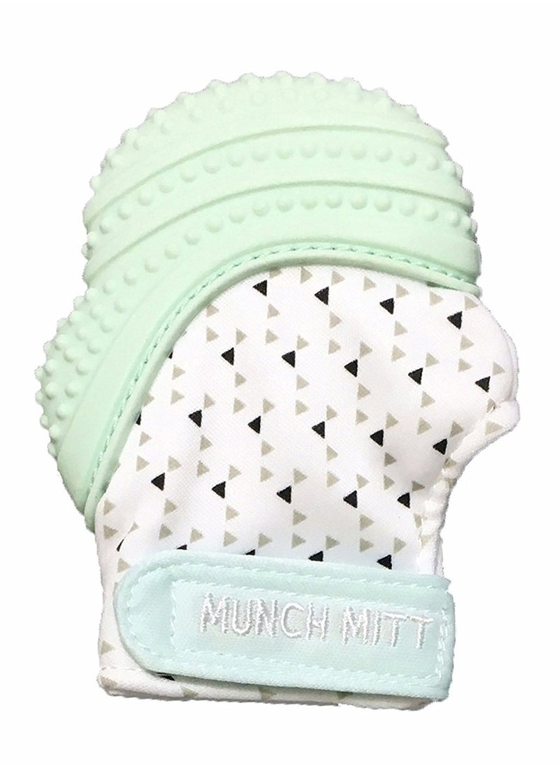 Munch Mitt Teething Mitt | Soft Silicone Baby Teething Glove | Adjustable Strap | Machine Washable | 3M+ | Product Dimensions: L 8 x B 2 x H 10.5 cm