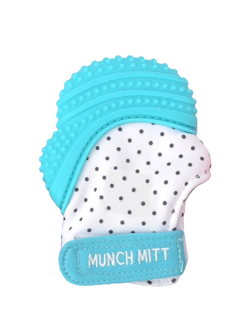 Munch Mitt Teething Mitt | Soft Silicone Baby Teething Glove | Adjustable Strap | Machine Washable | 3M+ | Product Dimensions: L 8 x B 2 x H 10.5 cm
