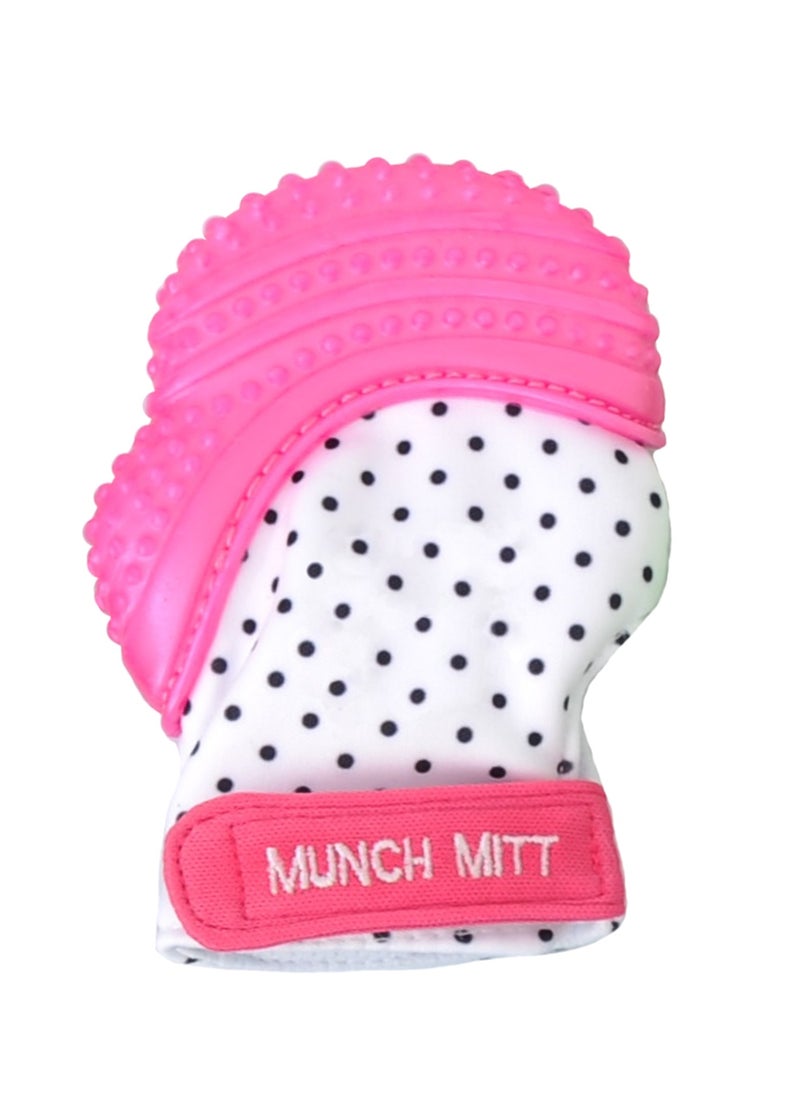 Munch Mitt Teething Mitt | Soft Silicone Baby Teething Glove | Adjustable Strap | Machine Washable | 3M+ | Product Dimensions: L 8 x B 2 x H 10.5 cm