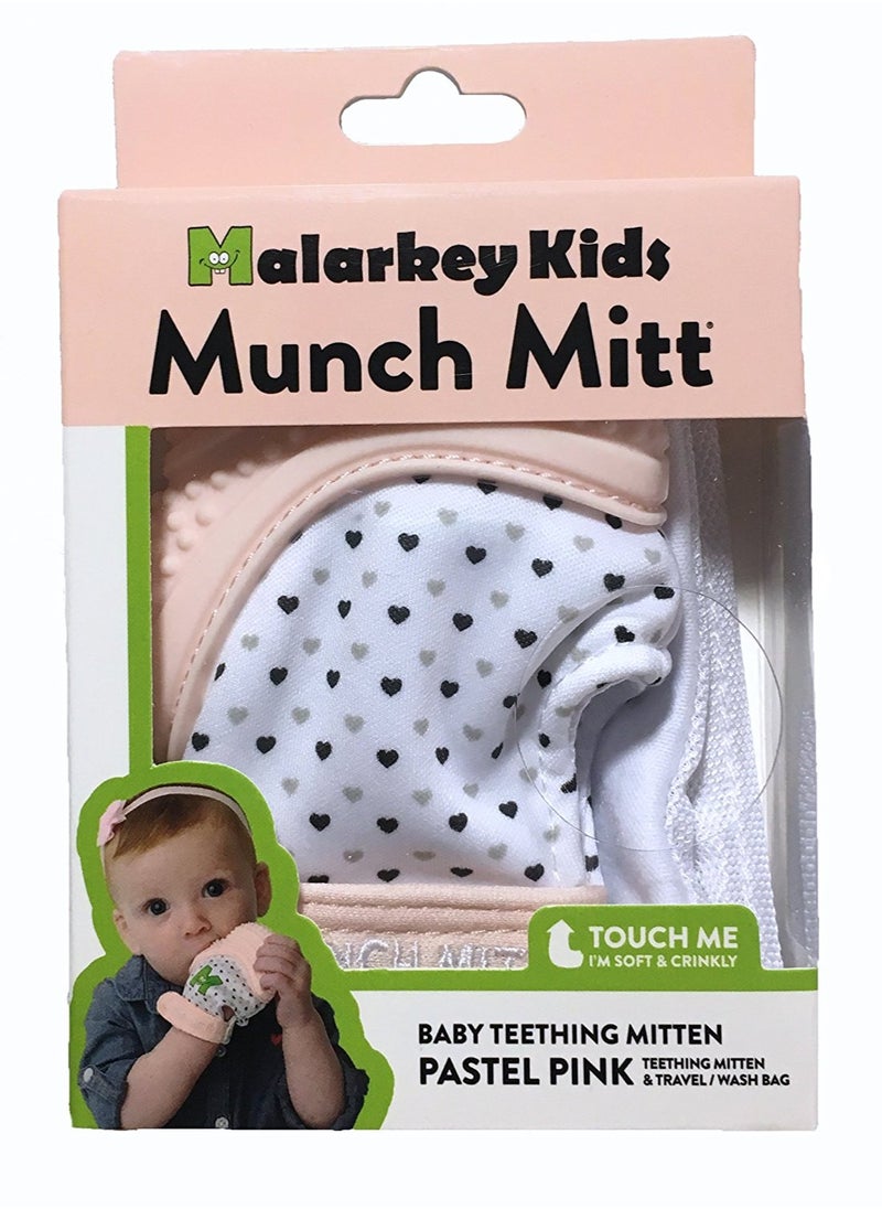 Munch Mitt Teething Mitt | Soft Silicone Baby Teething Glove | Adjustable Strap | Machine Washable | 3M+ | Product Dimensions: L 8 x B 2 x H 10.5 cm