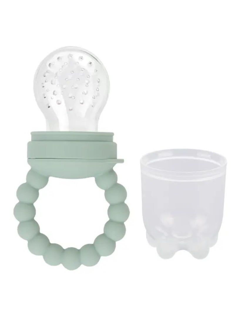 Pikkaboo Chew & Feed Teether with Fruit Pacifier Duo-Mint