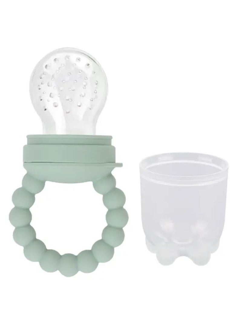 Pikkaboo Chew & Feed Teether with Fruit Pacifier Duo - Blue