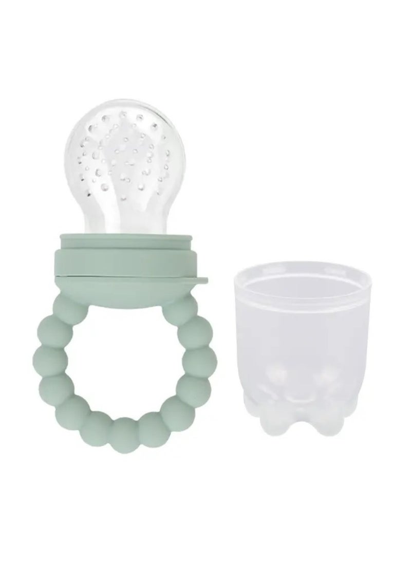 Pikkaboo Chew & Feed Teether with Fruit Pacifier Duo - Pink