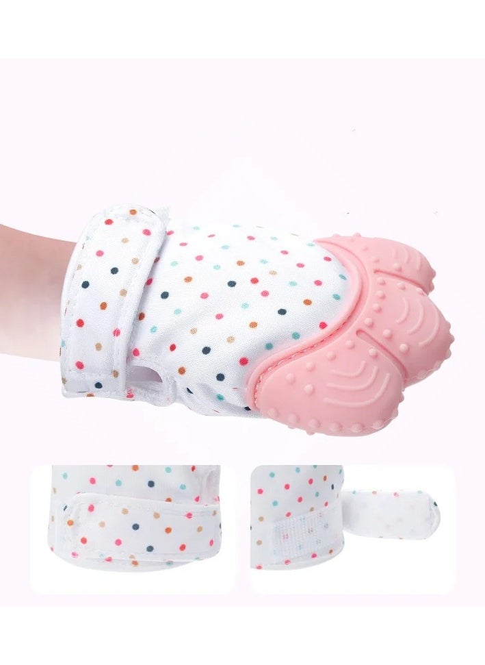 Pikkaboo Chew & Feed Teether with Fruit Pacifier Duo - Pink