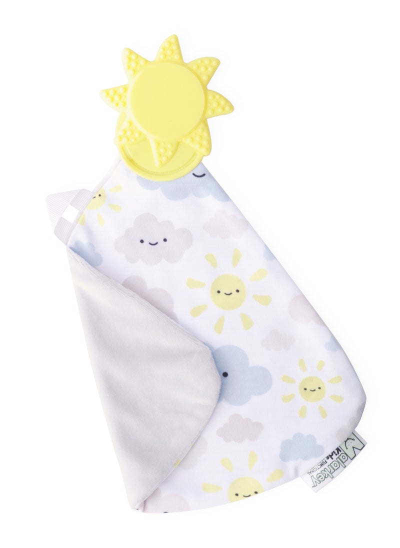 Teething Blanket for Babies | Soft Silicone Teether | Cactus Design | BPA-Free & Safe | Machine Washable | 25 x 25 x 3 cm | Suitable for 3-12 Months